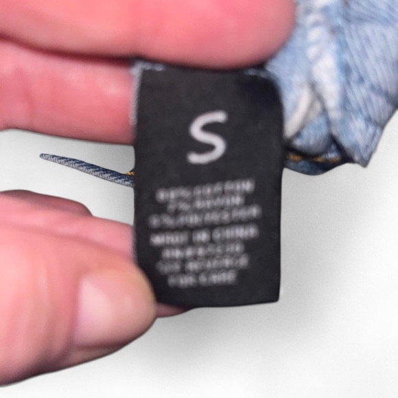 Almost Famous Light Blue Distressed Denim Jacket - Picture 4 of 5